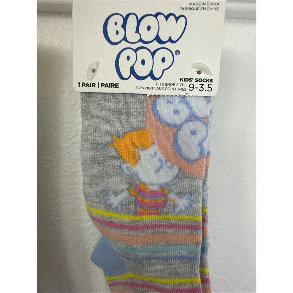 TWO Pairs - BLOW POP Kids Socks Sz.  9-3.5 For Twins, Matching Best Friends